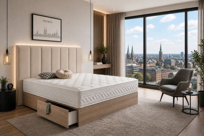 Wasserbett 180x210 mit Massage Stockholm