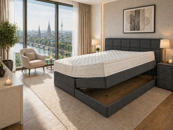 Boxspringbett 180x200 mit Bettkasten Amsterdam Lagerware Fabrikverkauf Bremen