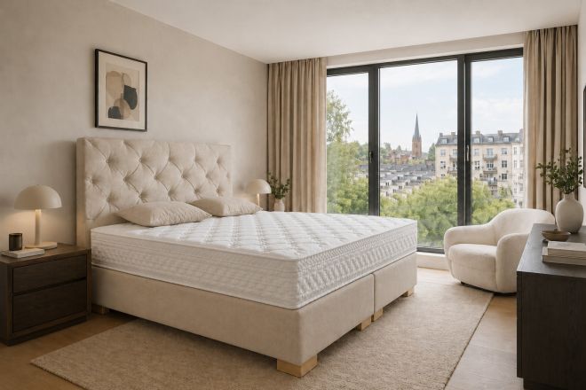 Boxspring Wasserbett 200x220 mit Massage Lyon