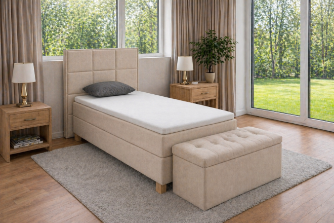 Seniorenbett 100x200 extra hoch