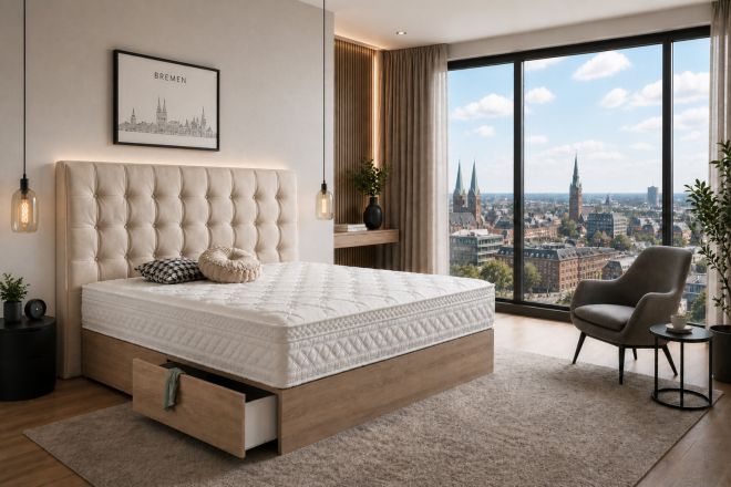 Wasserbett 180x220 mit Massage Pego