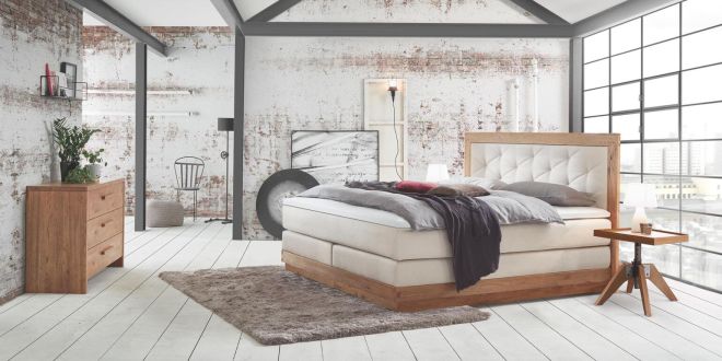 Boxspring Massage Wasserbett 200x220 Dual Dolomit Rocc