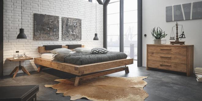 Wasserbett 180x220 Oak Wild Vintage Inca Stabil