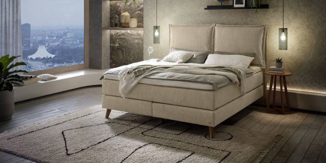 Boxspringbett 140x200 H3 Boxspringbett Ricarda