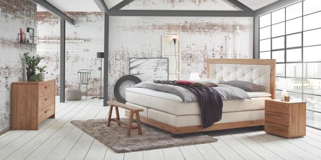 Boxspring Massage Wasserbett 180x200 Dolomit Rocc
