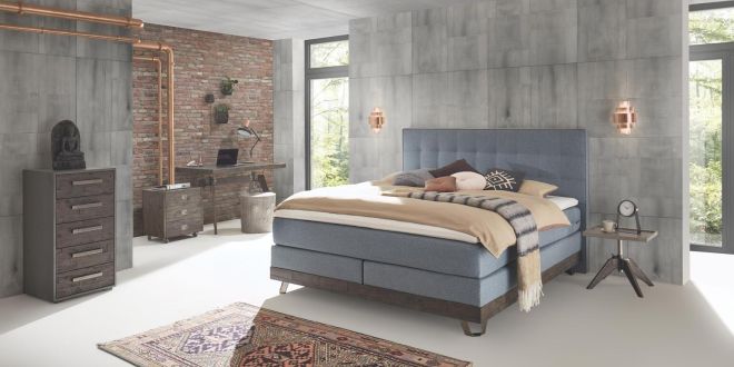 Boxspring Massage Gelbett 200x200 Dual Monaco Ivio