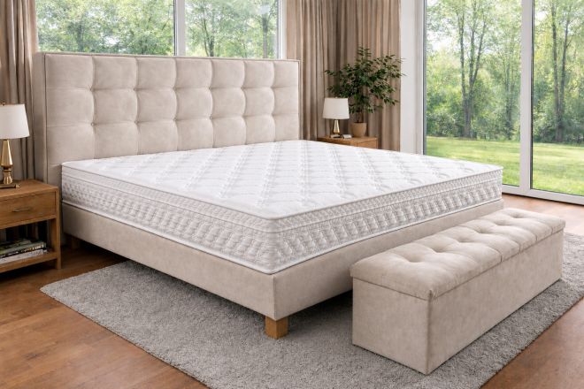 Boxspring Wasserbett 200x220 mit Massage Oxford