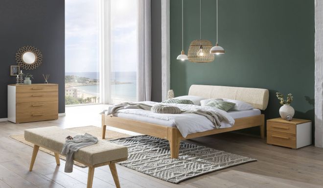 Hasena Modul 18 Oak Bianco, Xylo Füsse, Elipsa Kopfteil