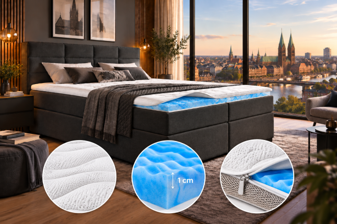 Gel Topper 160x200 Gel Relax (Auf Lager Bremen)