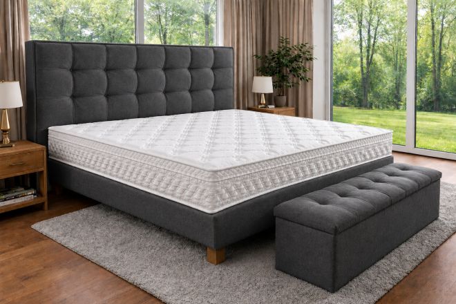 Boxspring Wasserbett 200x220 mit Massage Oxford