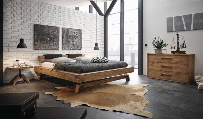 Hasena Bloc 16 Oak Wild Vintage, Stabil Kufen, Inca Kopfteil, Nakio Kissen