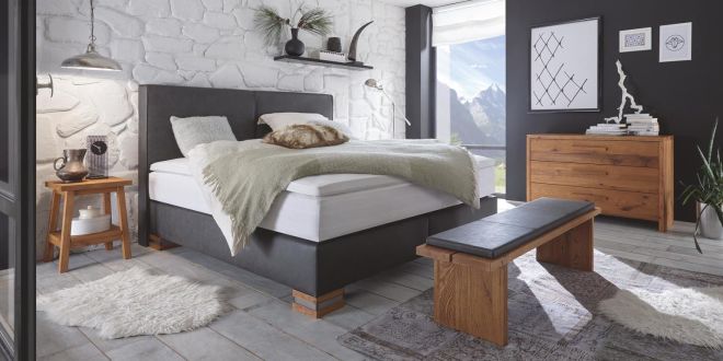 Boxspring Massage Gelbett 200x200 Dual Palermo XL Ontino