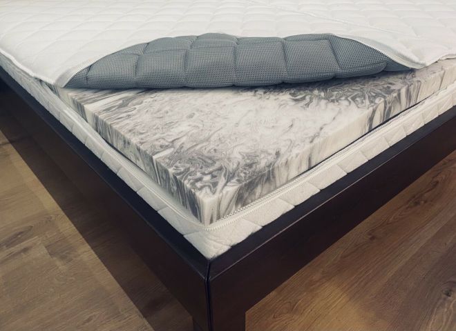 Wasserbett Bezug 100x220 inkl. Gelschaumtopper